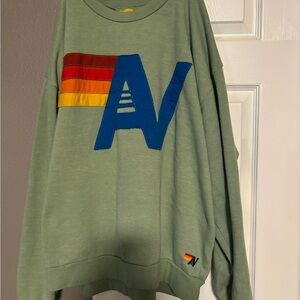 Aviator Nation Logo Stitched Relaxed Crew